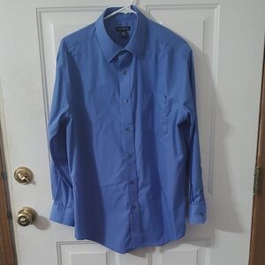 George Classic Blue Dress Shirt for Men